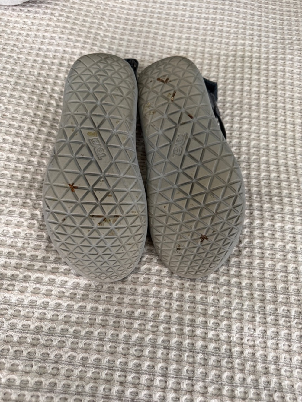 Blue/White Teva Sandals Size 7 - Picture 3 of 3